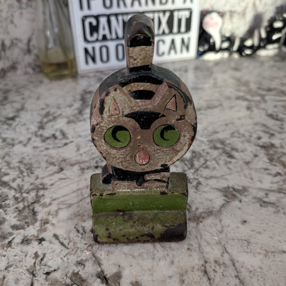 Antique 1820 Cat Doorstop